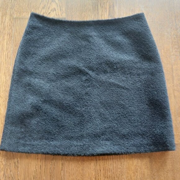 Maje navy alpaca wool skirt - Picture 4 of 4